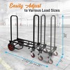 Pyle Compact 8 in 1 Adjustable Folding Multi Cart Hand Truck Dolly Platform Professional Equipment Cart, Extends from 27.52 to 44.25 Inches, Black - 2 of 4