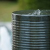 Gulches 19.5*19.5*43.5" Large Concrete Cylinder Green & Brown Ribbed Water Fountain, Outdoor Bird Feeder,Bath Fountain, Modern Industrial Style - 2 of 4