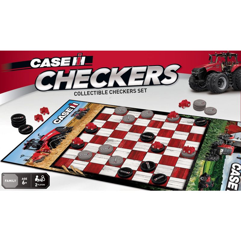 MasterPieces Officially licensed Case/Farmall Checkers Board Game for Families and Kids ages 6 and Up, 1 of 7