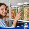 2 Pack Airtight Cereal Dispenser Set, Storage Containers for Dry Goods, Nuts, Beans, Snacks 1.6 L Each - 4 of 4