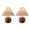 Rory 17.25" Table Lamp (Set of 2) - TBL4629 - Dark Walnut - Safavieh - 2 of 4