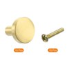 Unique Bargains Brass Rustproof Corrosion Resistant Stylish Brushed Gold Cabinet Knobs - 3 of 4