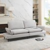 89'' Cotton and Linen 2-Seater Sofa with Metal Feet and Soft Foam Cushioning for Apartment and Office - 3 of 4