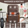 Electric Lift and Recline Chair for Elderly, Chenille Recliner Armchair with Heat and Massage, Wood Armrests and Heavy Duty Motion Mechanism - Koiai - 3 of 4