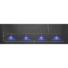 Toltec Lighting Oxford 4 - Light Island Pendant Light in  Brushed Nickel with 16" Blue Italian Shade - 2 of 2