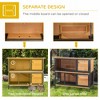 Gulches Pet Houses - 2-Story Rabbit Hutch with Ramp, No Leak Tray, and Waterproof Roof - 4 of 4