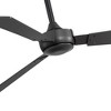 Airsurfer 52" Matte Black Propeller Ceiling Fan Without Light, Black Blades, 3-Blade, Remote Included - 4 of 4