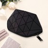 Unique Bargains Portable Geometric Shell Makeup Bag Gray 1 Pc - image 2 of 3