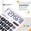 CATIGA 8-Digit Desktop Calculator, Solar Power, Large LCD, Big Buttons, 4-Function for Home, Office, School, Business, CD-8185 - 3 of 4