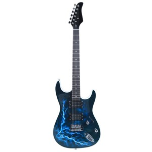 TopComfy Toy Guitars and String Instruments Lightning Style Guitar With Accessories Kids Fun Kids Learning Toy For Kids, Blue, 41.34"*16.93"*3.35" - 1 of 4