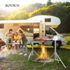 ROVSUN 46" Electric Rotisserie Grill, Pig Lamb Spit Roaster Stand Rotisserie 176 Lbs Capacity, Charcoal Rotisserie Grill Kit Stainless Steel - 2 of 4