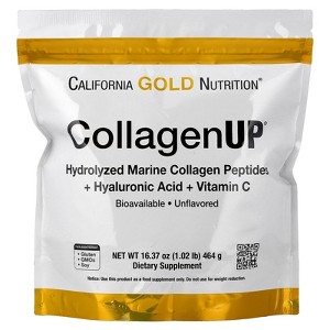 Collagen Peptides Powder with Hyaluronic Acid, Support for Healthy Hair, Skin, Nails, Joints and Bones, Non-GMO, Gluten and Dairy Free, Unflavored, - 1 of 4
