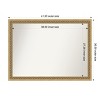 Amanti Art Carter Dark Gold Non-Beveled Wood Framed Bathroom Vanity Wall Mirror - 3 of 4
