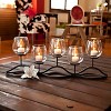 22" x 8" Decorative Iron 5-Tealight Candle Holder Black - Danya B: Glass & Iron, Tabletop Hurricane Centerpiece - image 2 of 3