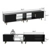 Buenhomino Deformable 79 Inch LED TV Stand for 80/75 Inch TV, Modern Entertainment Center for Living Room, Bedroom, Black - 4 of 4