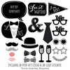 Big Dot of Happiness Mr. & Mr. - Silver - Gay Wedding Photo Booth Props Kit - 20 Count - image 2 of 4