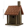 Uncle Dunkels Log Cabin Wren Birdhouse; Artisan-Crafted Wood Shelter for Small Birds - 3 of 4