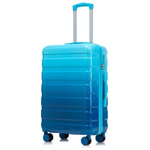 TopComfy Luggage 20 24 28 Inch Travel Suitcase Spinner Wheel Luggage Set Gradient Color Carry On Suitcase for Travel, Blue, 19.69"*11.61"*30.51" - 1 of 4