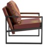 Sapphtopaz 1pc Accent Chair PU Leather Metal Frame Sofa Lounge Chair Living Room Chair Comfy Chair Arm Chair Furniture for Living Room - 4 of 4