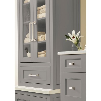 Polished Nickel 6-5/16" Traditional Bar Pull with Mounting Hardware