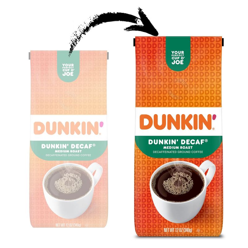 Dunkin&#39; Dunkin&#39; Decaf Medium Roast Ground Coffee - 12oz, 4 of 14
