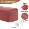 Unique Bargains Anti-Slip Stretch Couch Armrest Slipcovers 4 Pcs - 3 of 4