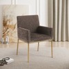 Meridian Furniture,Reeves Chenille Fabric Dining Chair, Set of 2 - 2 of 4