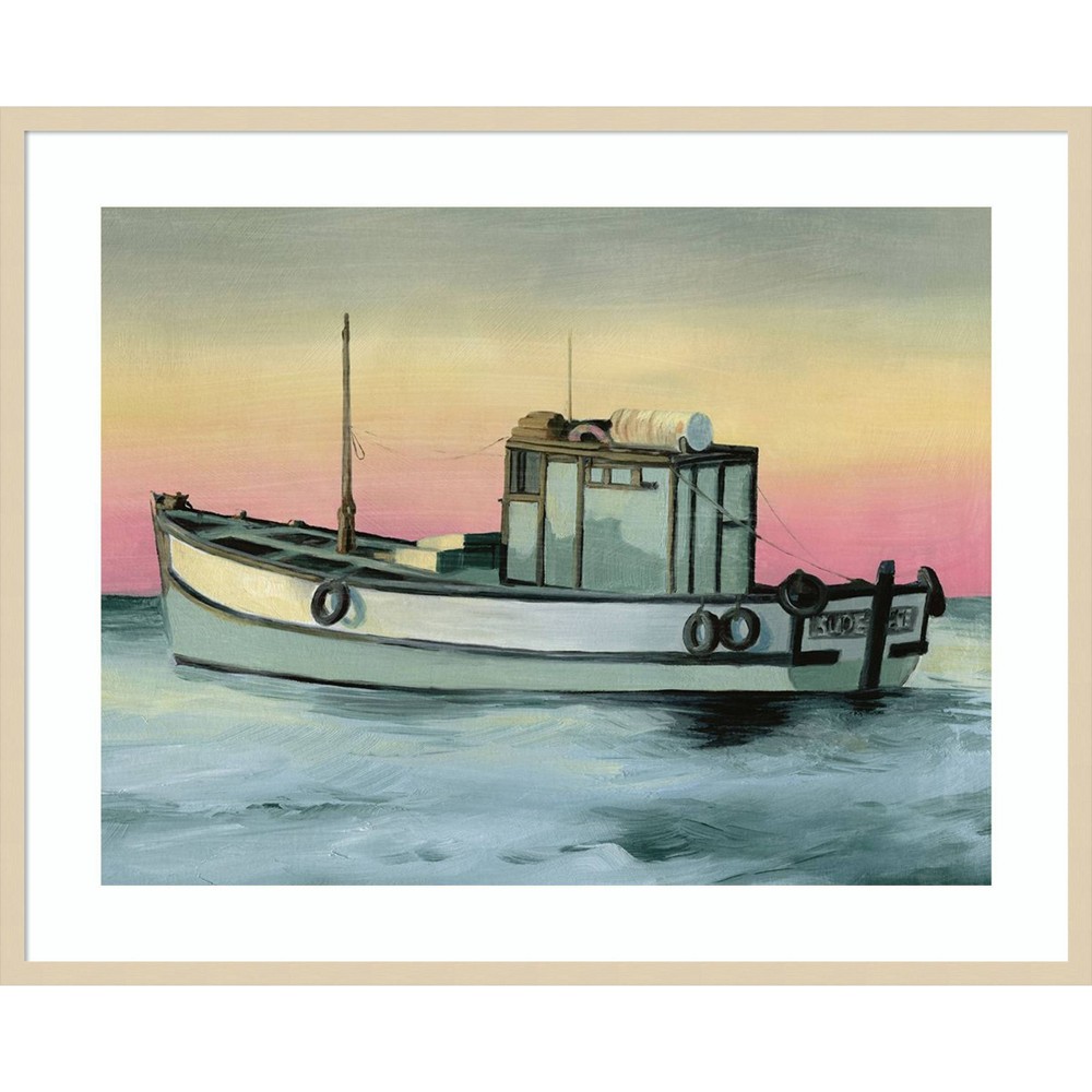 Photos - Other Decoration Amanti Art 41"x33" Golden Hour Casting II by Grace Popp Wood Framed Wall Art Print