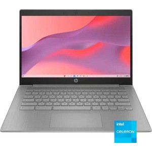 HP - 14" Chromebook - Intel Celeron - 4GB Memory - 64GB eMMC - Modern Grey - 1 of 4