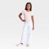 Girls' Short Sleeve Waffle Knit Henley T-Shirt - Cat & Jack™ - 3 of 3