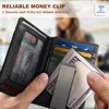 Generic Men Airtag Wallet,Slim Wallet Money Clip Card Holder Magnetic Closure 12 Cards - 2 of 4
