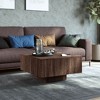 vidaXL Coffee Table Brown Oak 23.6 in.x23.6 in.x12.4 in. Engineered Wood - 3 of 4