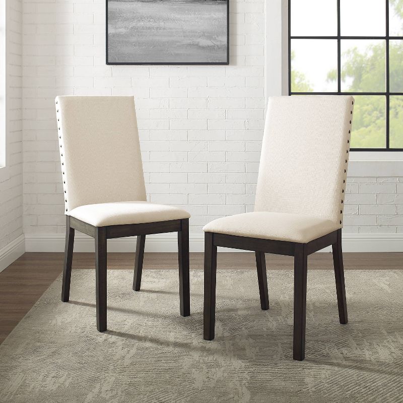 Set of 2 Hayden Upholstered Chairs Slate - Crosley, 3 of 15