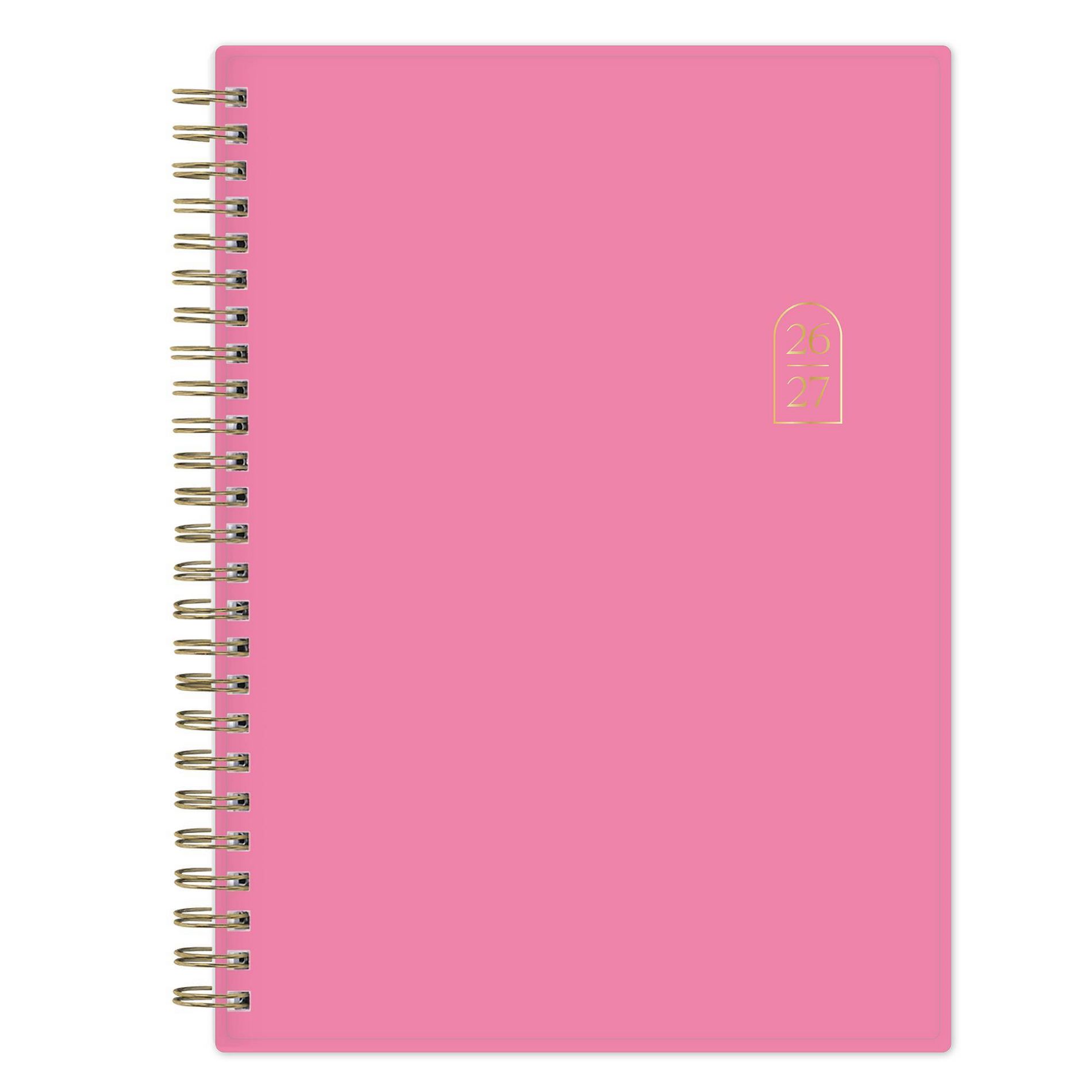 Rhi James for Blue Sky Weekly/Monthly Planner Notes (15 Month) Wirebound 5.875"x8.625" Solid - Pink
