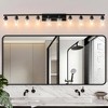DAKAFUL Modern Bathroom Vanity Light, 4/5/6/8/10-Light Vanity Fixtures with Clear Glass Shade, Reversible Wall Sconces Over Mirror,for Bedroom - 2 of 4