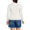 Lands' End Women's Long Sleeve Pointelle Rib Keyhole Polo Top - 2 of 4