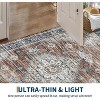 Washable Vintage Rug Distressed Floral Print Retro Accent Mat Non Slip Low Pile Carpet for Large Spaces Bedroom - 4 of 4