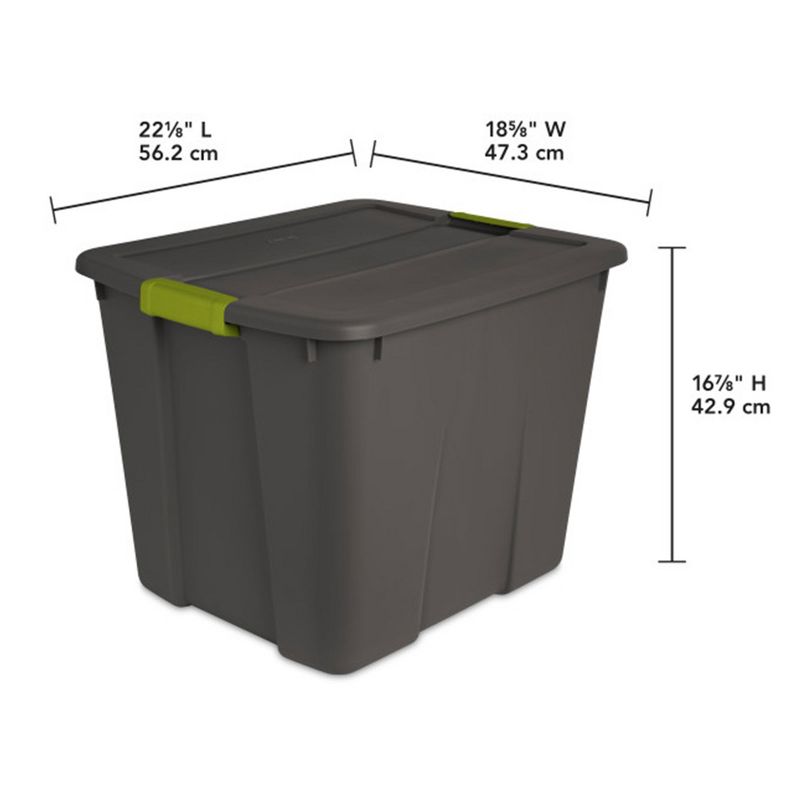 Sterilite Stackable Plastic Storage Tote Bin with Lid, 3 of 7