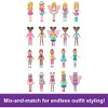 Polly Pocket Set with 4 Dolls, 3 Pets & 50 Fashion Accessories, Stylin' Safari Fashion Collection, Animal-Themed Case - 4 of 4