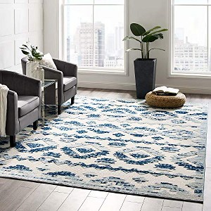 Modway Reflect Takara Abstract Diamond Moroccan Trellis 8x10 Indoor and Outdoor Area Rug - 1 of 4