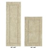 Lux Premium 100% Cotton Tufted Solid Reversible 2 PC Bath Rug Set – Ultra-Soft, Water-Absorbent, Durable, Machine Washable Bathroom Rug - 2 of 4