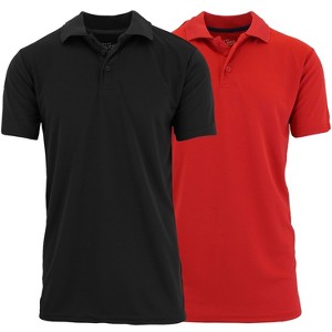 Galaxy By Harvic Men's Tagless Dry-Fit Moisture-Wicking Polo Shirt - 1 of 2