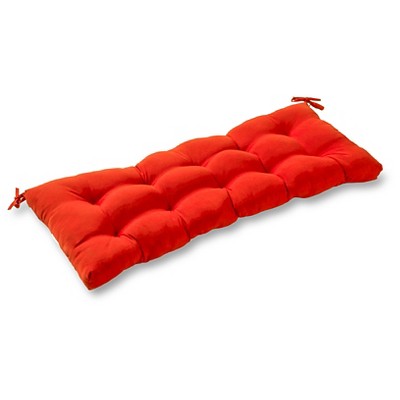 Kensington Garden 17"x44" Solid Outdoor Bench Cushion Salsa : Target