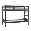 NicBex Twin Over Twin Bunk Bed with Guardrail,Solid Wood Loft Bed with Built-in Ladder,Modern Bunk Beds,Noise Reduced Bunk Beds for Bedroom - 4 of 4