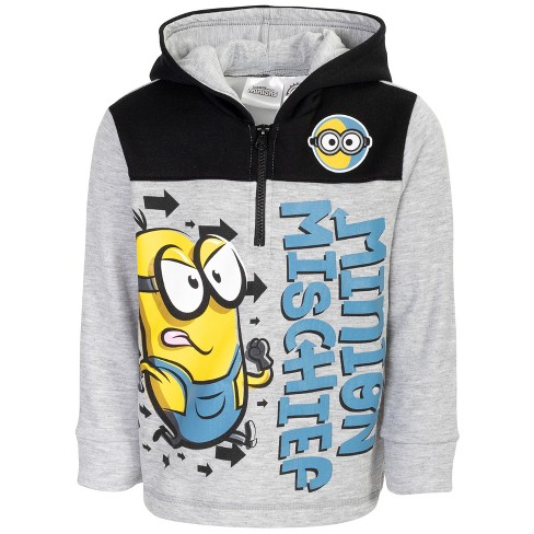 Despicable Me Minions Fleece Half Zip Hoodie Little Kid To Big Kid : Target