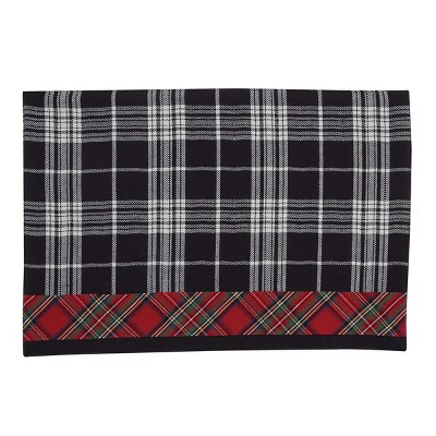 Park Designs Touch Of Tartan Placemat Set - Black