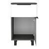 NicBex 16.14 inch Wide Nightstand with 1 Drawer,Modern Side Table with One Cabinet and Four Legs,Bedside Table for Bedroom,Living Room,Gray/Brown - 4 of 4