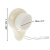 Unique Bargains Soft Plastic Synthetic Fiber Wool Cleansing Brush Hollow Comma 3.03"x1.89" 1 Pc - 4 of 4