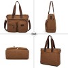 Generic Women Top Handle Satchel Handbags Shoulder Bag Messenger Tote Bag Purse Crossbody Bag - 4 of 4