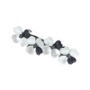 Unique Bargains Freesia Flower French Barrette Hair Clips Dark Blue White 1 Pc - 4 of 4